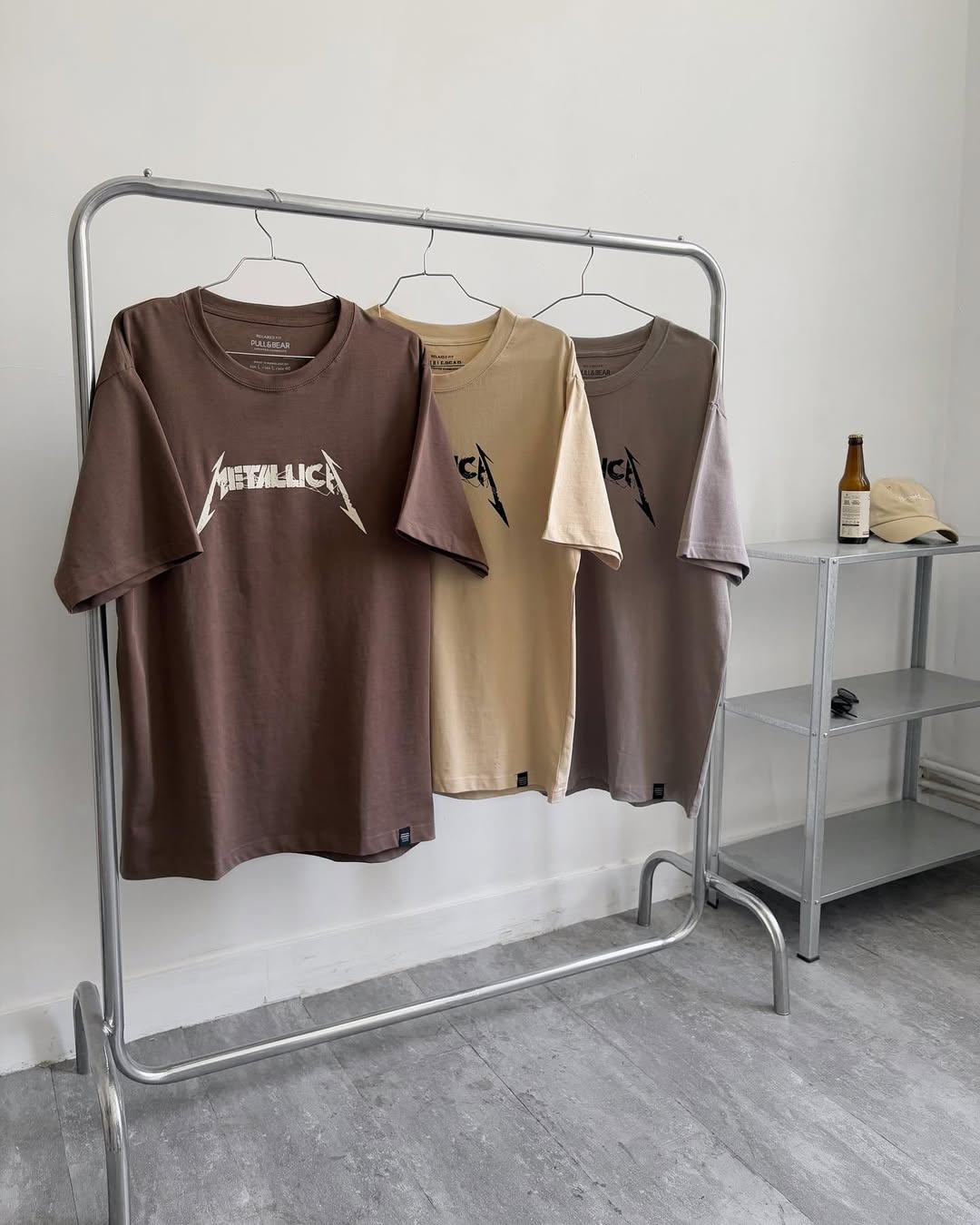 تیشرت متالیکا Pull&Bear اورجینال مدل تابستونی